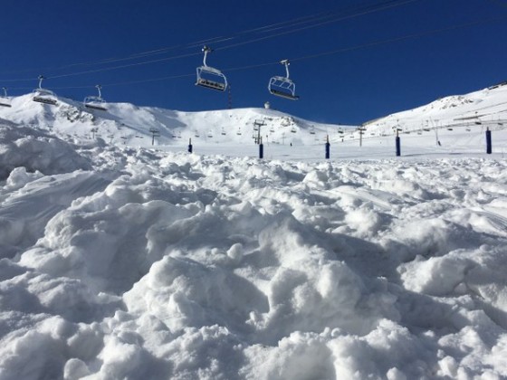 The chairlifts haven't opened yet in Grandvalira