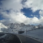 Snow tyres were mandatory as the road to Pas de la Casa was icy today