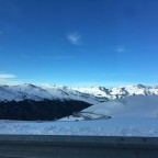 White mountains and blue sky in Grandvalira