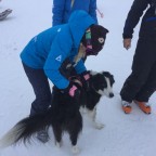 Sofia with Arva the rescue dog